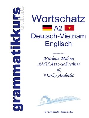 cover image of Wörterbuch Deutsch-Vietnamesisch-Englisch Niveau A2